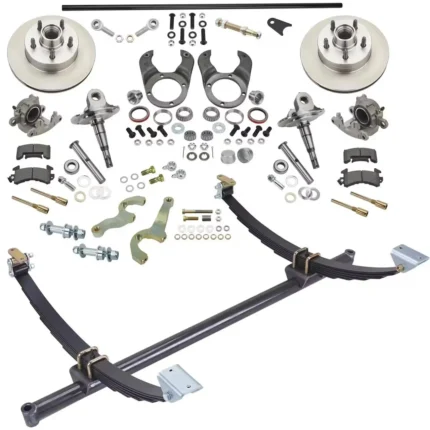 46 Inch Gasser Ford Axle/Spindle/Brake Kit 5 on 4-3/4 GM Bolt Pattern